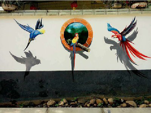 那坡视觉错位-3D墙绘设计