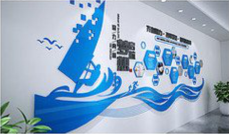 那坡海浪主题文化墙如何设计？