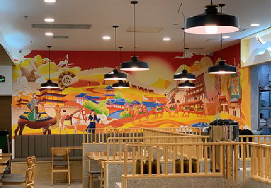 那坡商业空间彩绘介绍。