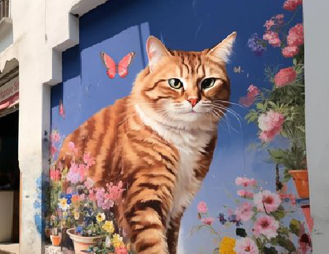 那坡自己绘制有个性的手绘墙