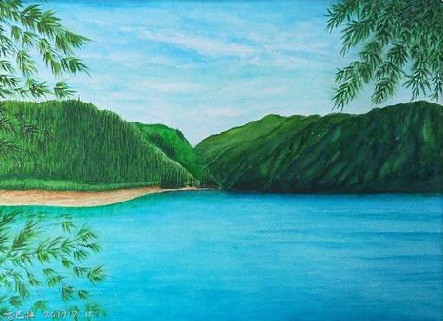 那坡在墙绘中，如何绘画绿水青山？