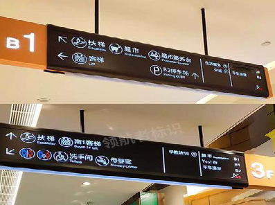 那坡如何通过商场标识牌引导客流分布？